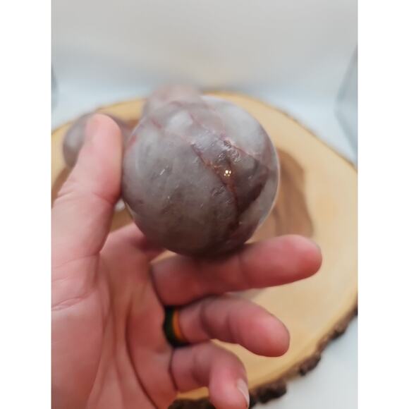 Fire Quartz Crystal Sphere 55-60mm W/stand 1 Each - Picture 8 of 13